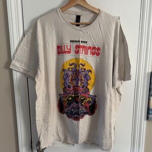 Billy Strings Europe 2022 Tour Shirt Graphic Tee-Rare Great Condition